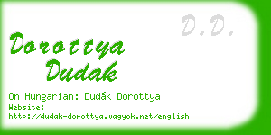 dorottya dudak business card